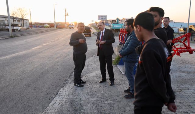 Küçük Sanayi Sitesi Caddesi Yenilendi: Vali Kızılkaya Çalışmaları Yerinde İnceledi