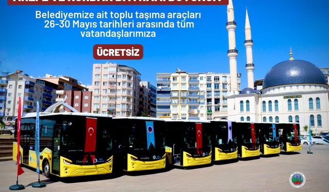 SİİRT’TE AREFE VE KURBAN BAYRAMI BOYUNCA TOPLU TAŞIMA ÜCRETSİZ OLACAK