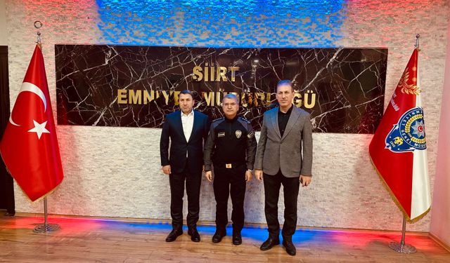 Siirt TSO Başkanı Güven Kuzu’dan Emniyet Müdürü Özdemir’e Hayırlı Olsun Ziyareti