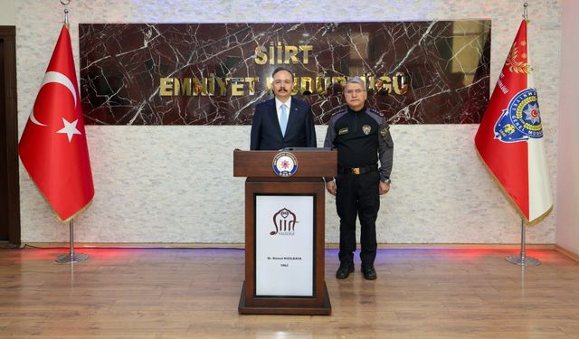 Vali Kızılkaya’dan İl Emniyet Müdürü Özdemir’e Hayırlı Olsun Ziyareti