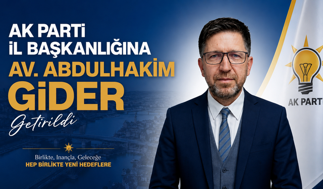 AK Parti Siirt İl Başkanlığına Av.Abdulhakim Gider Atandı