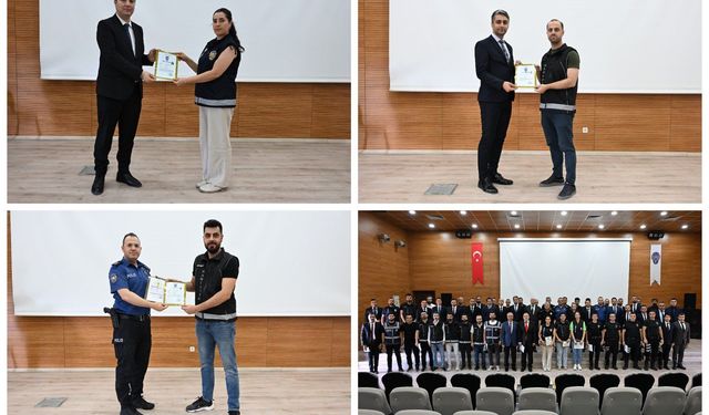 Siirt Emniyeti’nde 119 Personele Başarı Belgesi Takdim Edildi
