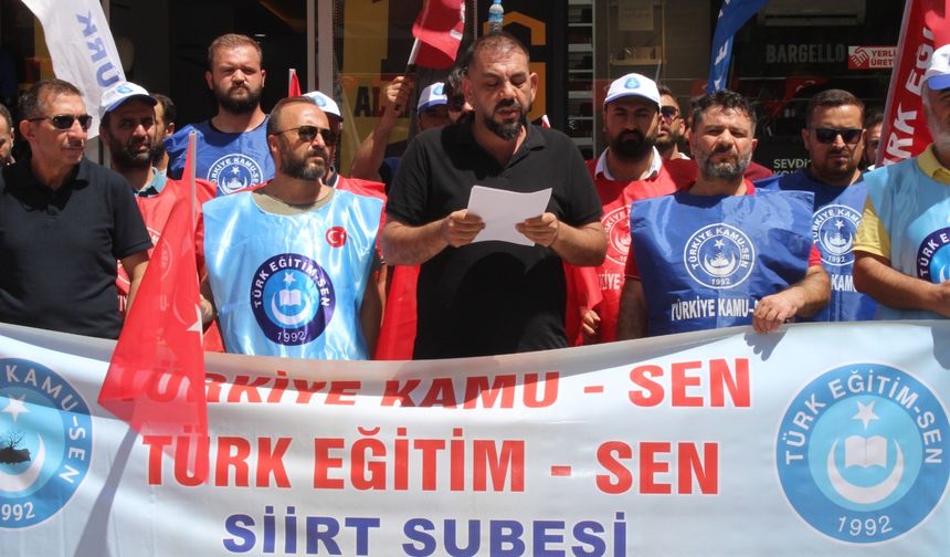 Türkiye Kamu-Sen Siirt’ten Toplu Sözleşme Teklifine Tepki “Bu Teklifi Asla Kabul Etmiyoruz”