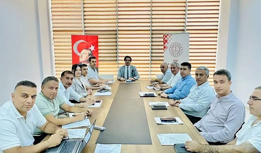 Siirt’te 2025-2026 Eğitim Öğretim Yılı Hazırlık Toplantısı Yapıldı