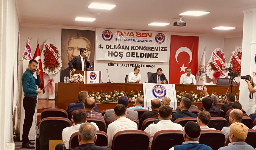 Diva-Sen Siirt Şubesi 4. Olağan Genel Kurulu yapıldı