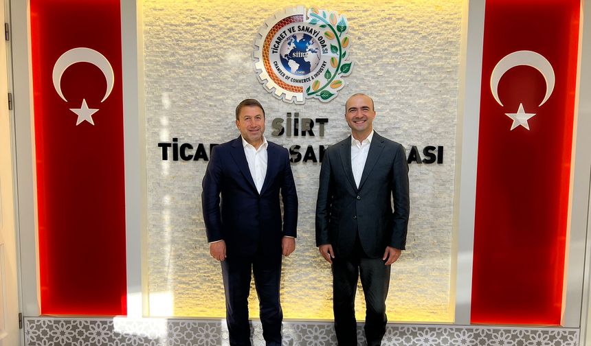 KOSGEB Başkanı Serdar İbrahimcioğlu’ndan Siirt TSO Şakanı Güven Kuzu’ya Teşekkür