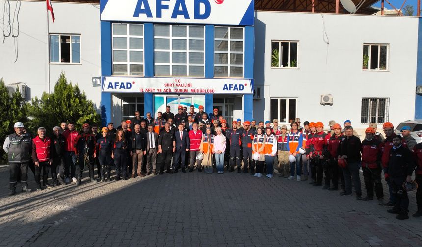 SİİRT’TE ŞU ANA KADAR YAPILMIŞ EN KAPSAMLI TATBİKAT GERÇEKLEŞTİRİLDİ