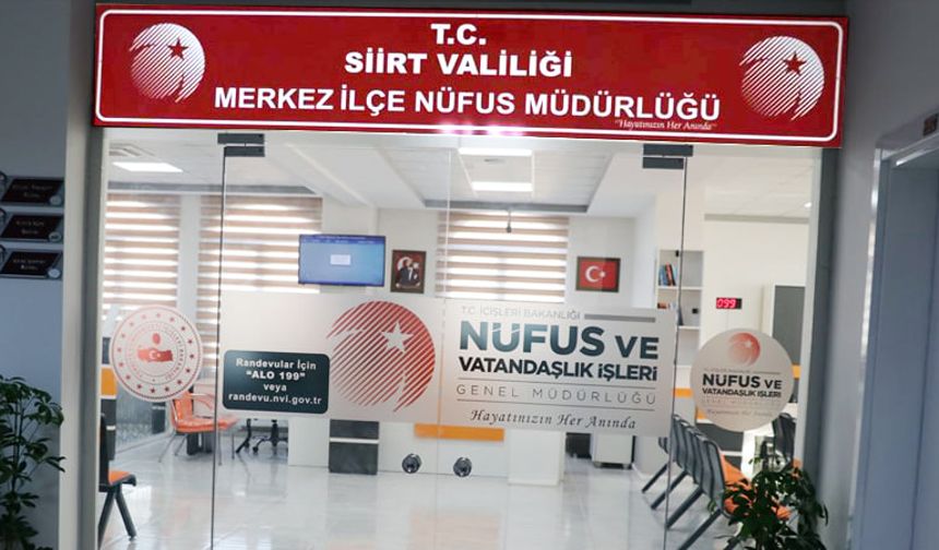 Siirt Nüfus Müdürlüğü, YDS/2 Sınavı İçin Pazar Günü Açık Olacak