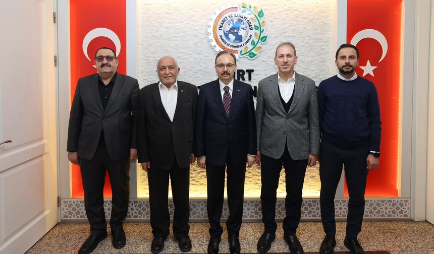 Vali Kızılkaya’dan Siirt TSO’ya Ziyaret