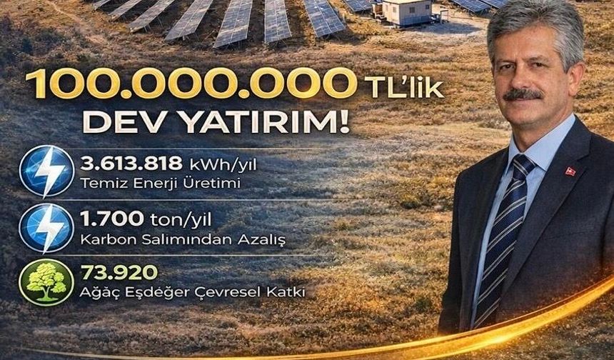 Tillo Belediyesi’nden 100 Milyon TL’lik Güneş Enerjisi Santrali Yatırımı