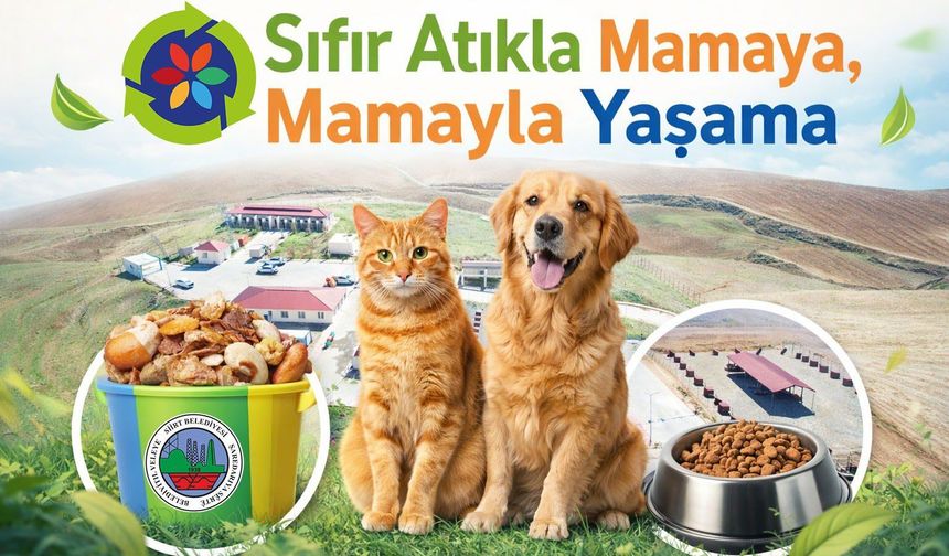 Siirt’te Gıda İsrafı Mamaya Dönüşüyor: Günde 200 Kg Üretiliyor