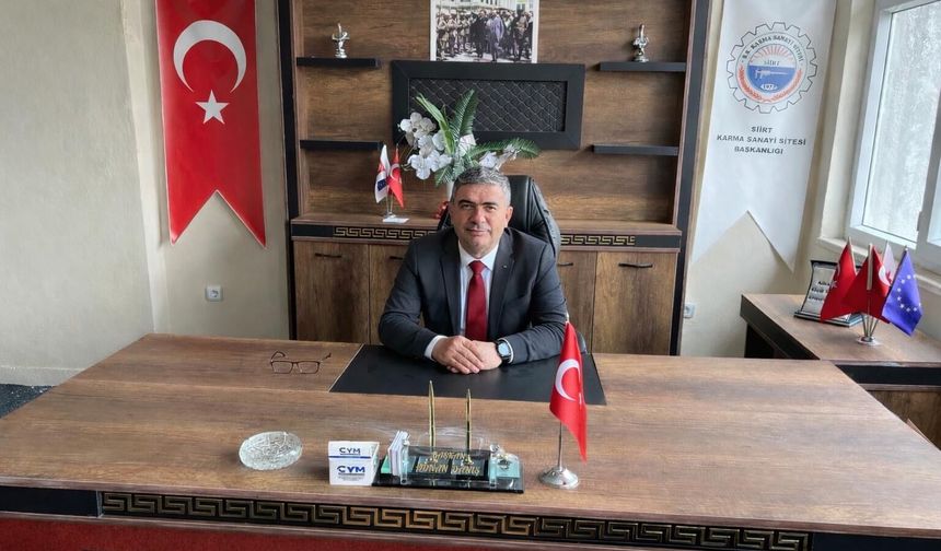 Küçük Sanayi Sitesi Kooperatif Başkanı Adnan Danış’tan Vali Kızılkaya’ya Teşekkür