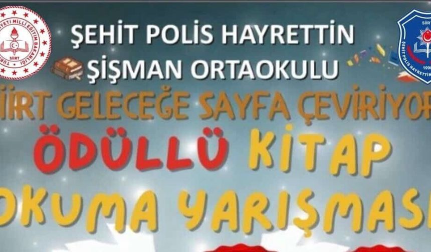 Siirt’te Ödüllü Kitap Okuma Yarışması Başlıyor