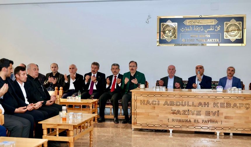 SİİRT VE ŞIRNAK PROTOKOLÜNDEN TATAR AİLESİNE TAZİYE ZİYARETİ