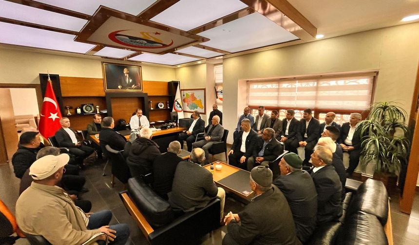 Şirvan Muhtarlarından Canpolat’a Anlamlı Ziyaret