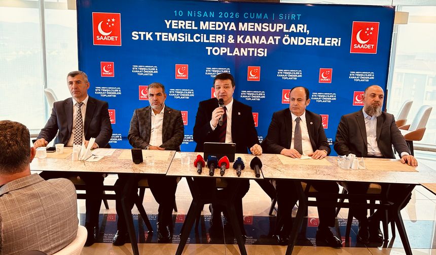 Saadet Partisi Genel Başkanı Arıkan, Siirt'te STK Temsilcileriyle Buluştu