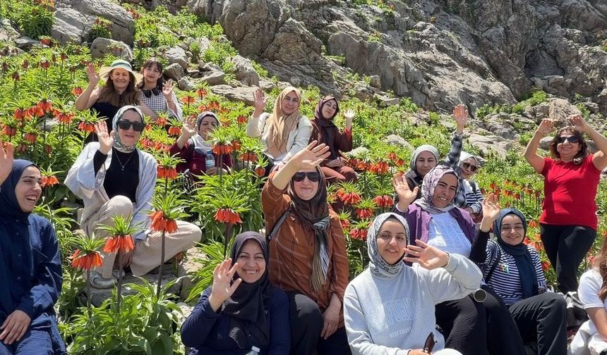 Şirvan ÇATOM Kursiyerlerinden Ters Lalelere Doğa Yürüyüşü