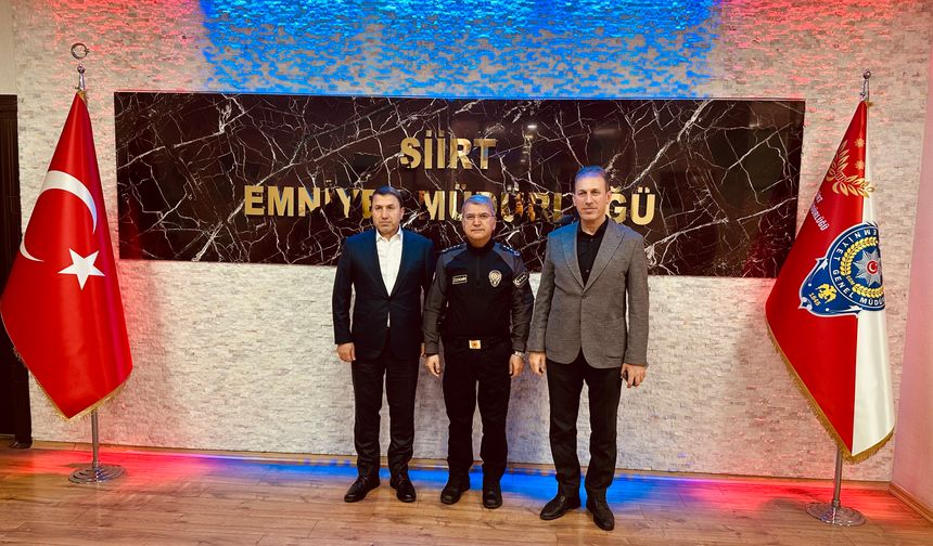 Siirt TSO Başkanı Güven Kuzu’dan Emniyet Müdürü Özdemir’e Hayırlı Olsun Ziyareti