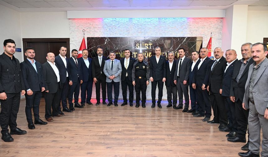 MHP Heyetinden Emniyet Müdürü Özdemir’e Hayırlı Olsun Ziyareti
