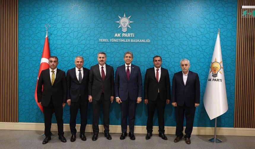 İl Genel Meclisi Heyetinden AK Parti Yerel Yönetimler Başkanı Mustafa Demir’e Ziyaret