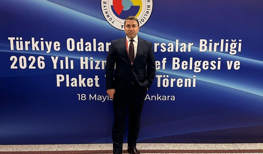 Siirt TSO Başkanı Güven Kuzu TOBB Hizmet Şeref Törenine Katıldı