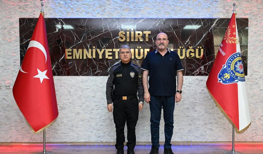 Eski Siirt İl Emniyet Müdürü Halit Aziz Yılmaz’dan Mehmet Özdemir’e Hayırlı Olsun Ziyareti