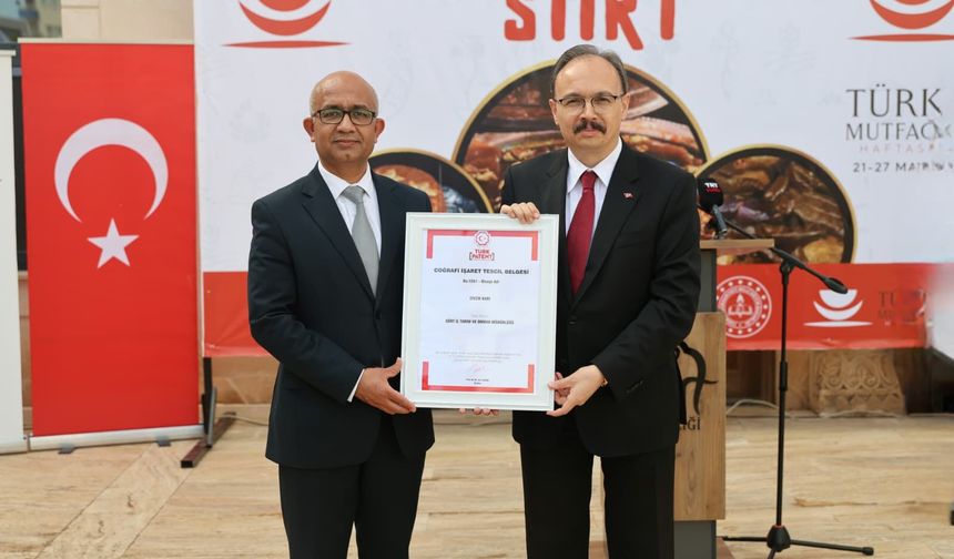 Zivzik Narı, Siirt’in 14. Coğrafi İşaretli Ürünü Oldu