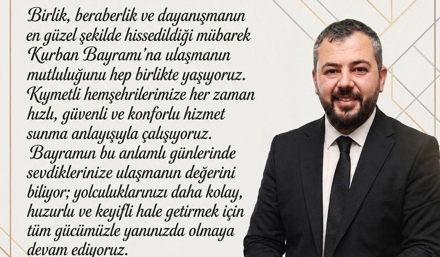 İş İnsanı Ahmet Demir’den Kurban Bayramı Mesajı