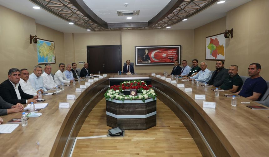 Vali Kızılkaya Başkanlığında Tarım Sektörü Masaya Yatırıldı