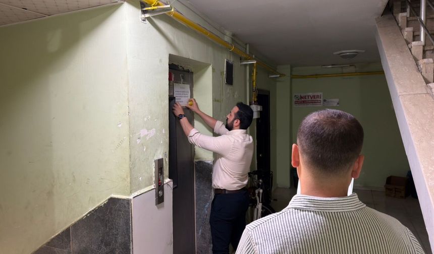 SİİRT'TE 209 ASANSÖR DENETLENDİ: 130'U GÜVENSİZ BULUNDU