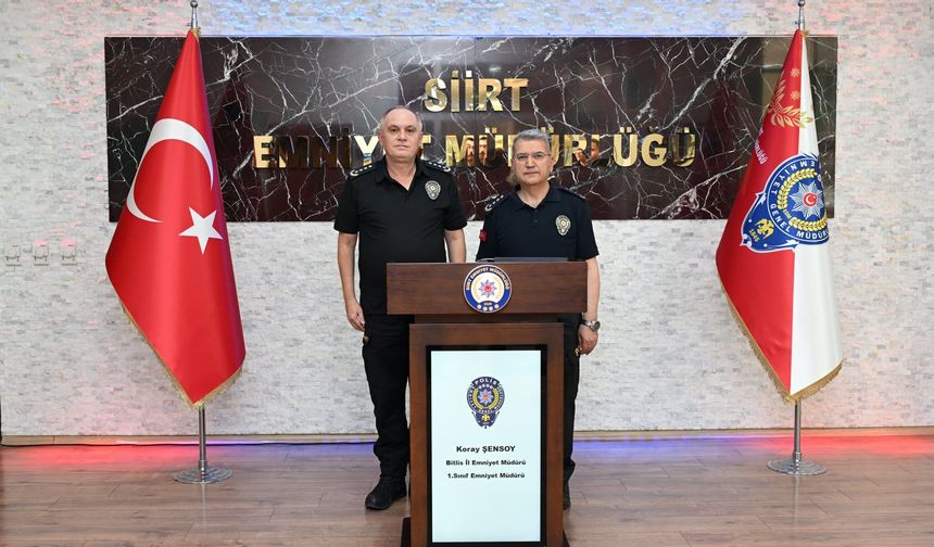 Bitlis Emniyet Müdürü Şensoy’dan Özdemir’e Hayırlı Olsun Ziyareti