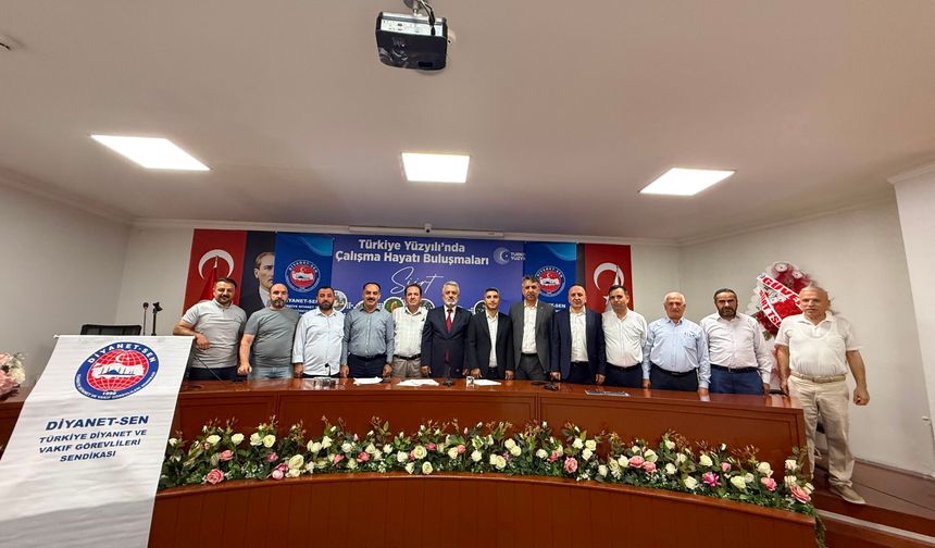 Hamit Evin Diyanet-Sen Siirt Şube Başkanlığına 4. Kez Seçildi