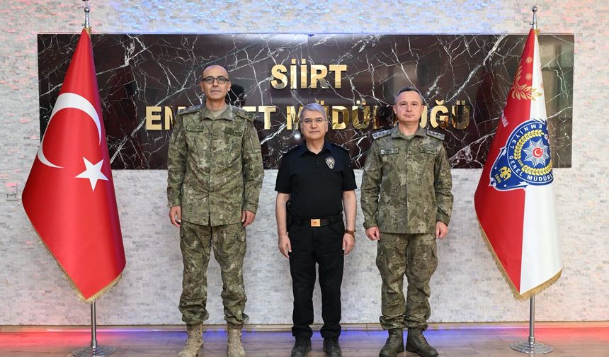 Tuğgeneral Mehmet Coşar ve Tuğgeneral Ersin Yaman’dan İl Emniyet Müdürü Mehmet Özdemir’e Ziyaret