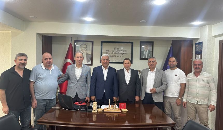Siirt TSO Başkanı Güven Kuzu’dan Hikmet Yılmaz’a Hayırlı Olsun Ziyareti