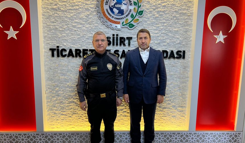 Siirt İl Emniyet Müdürü Mehmet Özdemir’den Güven Kuzu’ya Hayırlı Olsun Ziyareti